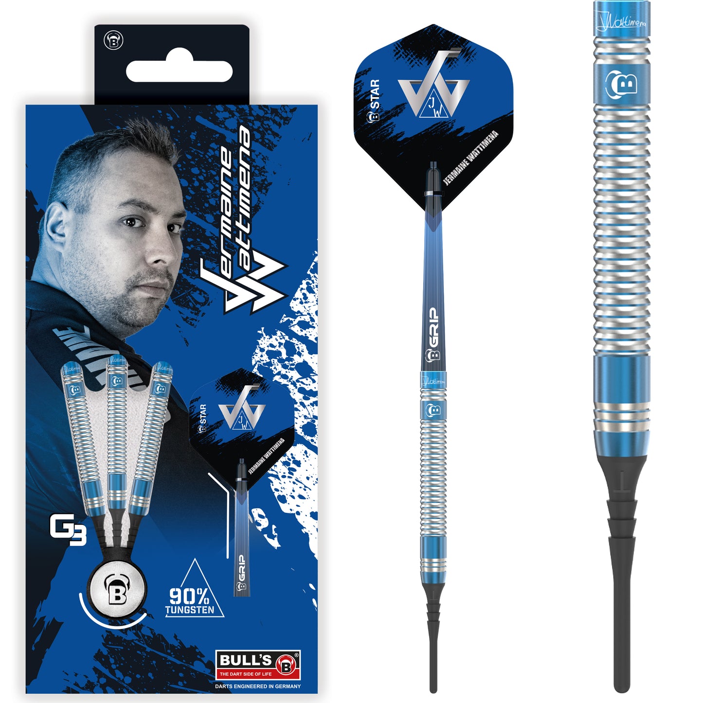 BULL'S Jermaine Wattimena G3 Softdart 90% Tungsten
