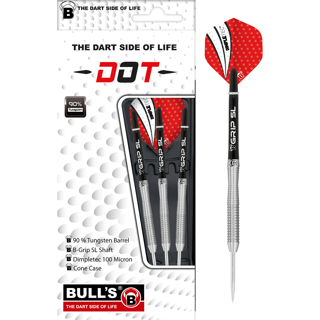 BULL'S Dot D2 90% Tungsten Steel Dart