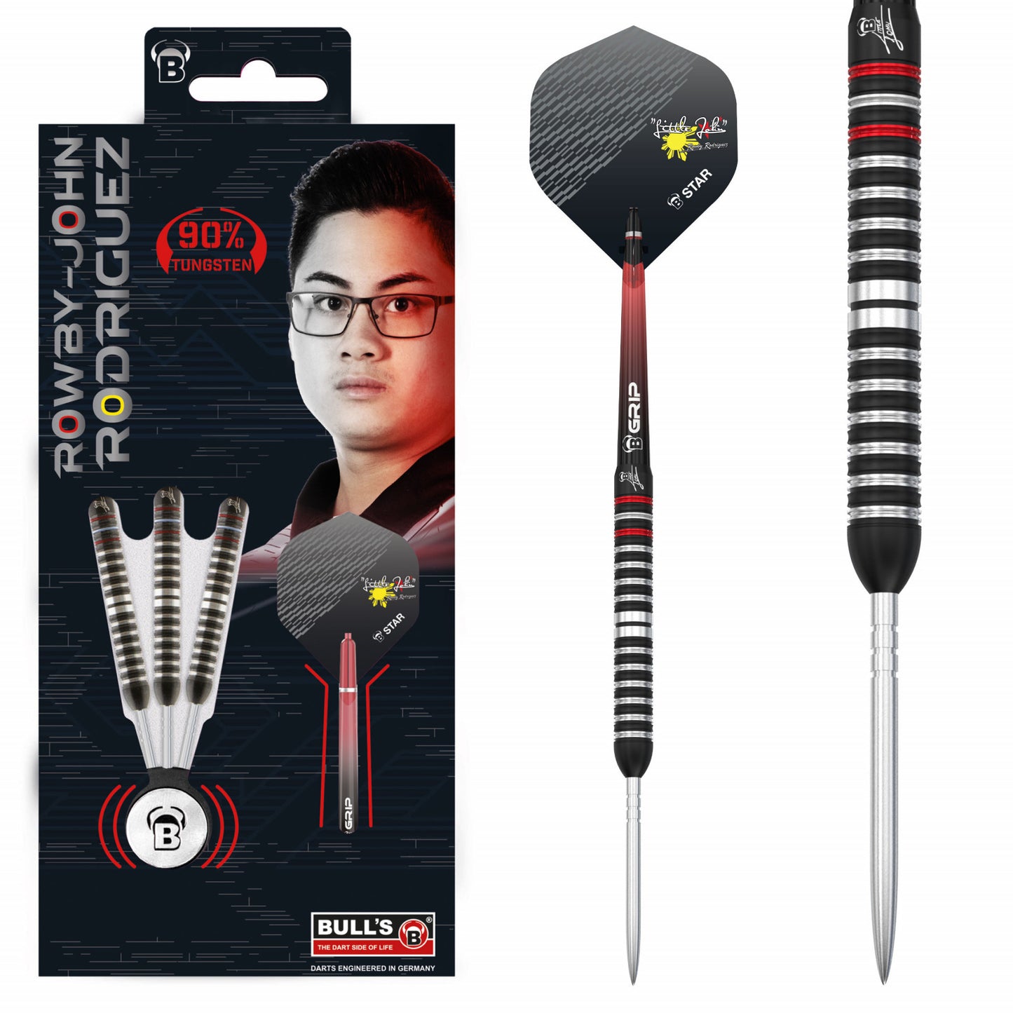 BULL'S Rowby-John Rodriguez Steel Dart