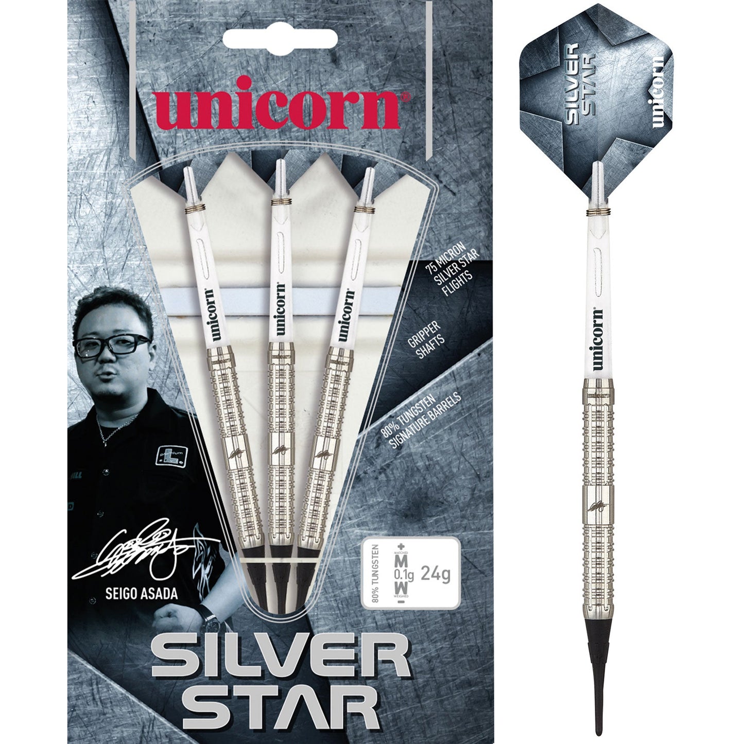 Unicorn Seigo Asada Silver Star Soft Darts