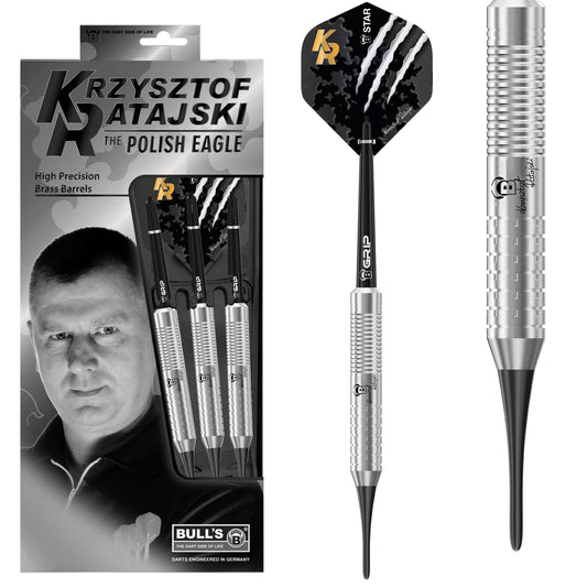 Krzysztof Ratajski Brass Silver Soft Dart