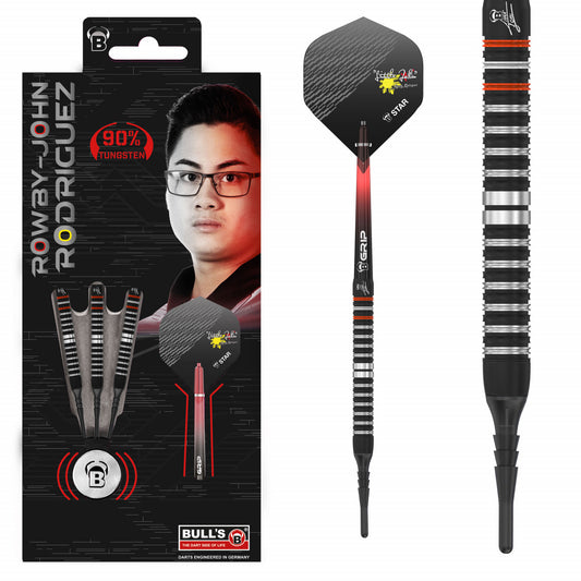 BULL'S Rowby-John Rodriguez Soft Dart, 90 % Tungsten
