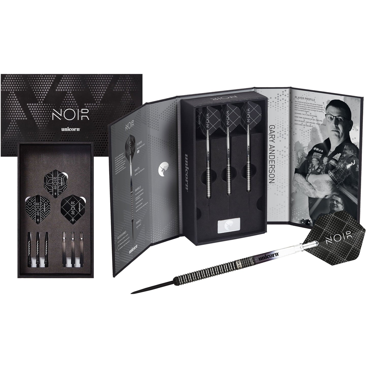 Unicorn World Champion Gary Anderson NOIR Darts Presentation Box