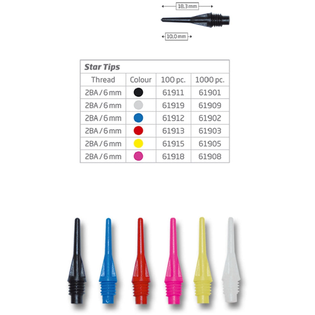 BULL'S Star Soft Tips 6mm(2BA)
