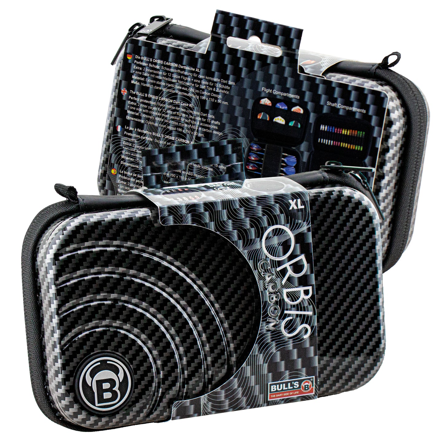 BULL'S Orbis HS XL Dartcase carbongrey