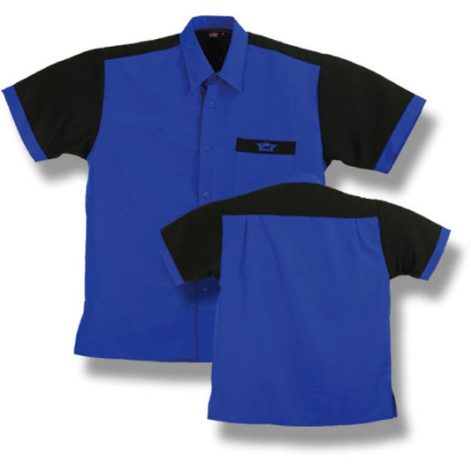 BULL'S Dartshirt Blau/Schwarz