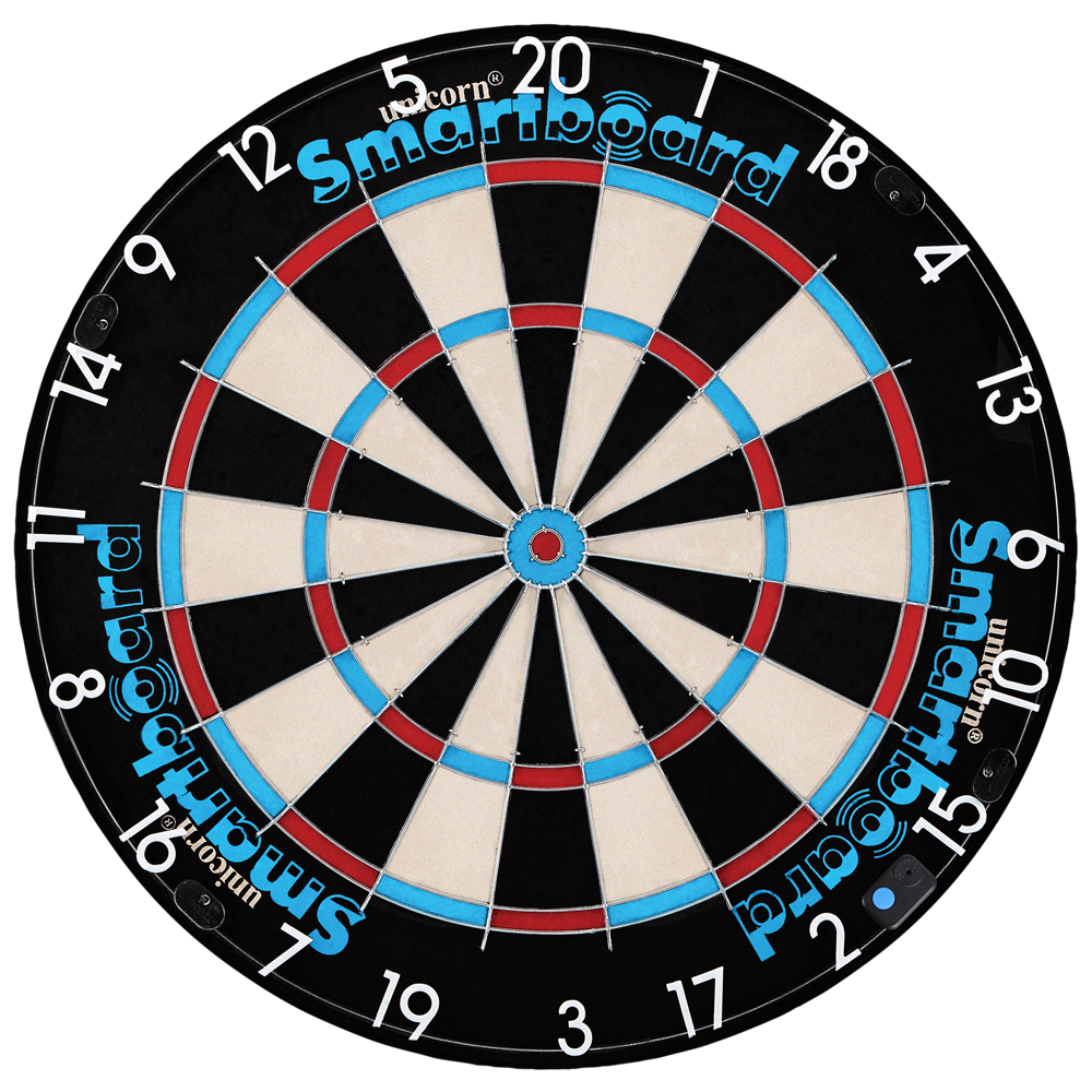 Unicorn Smartboard Bristle, Bluetooth Dartboard, App kompatible Dartscheibe