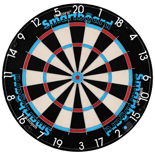 Unicorn Smartboard Bristle, Bluetooth Dartboard, App kompatible Dartscheibe